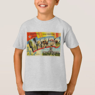 T-shirt Vieux souvenir de Vintage voyage de Galveston le