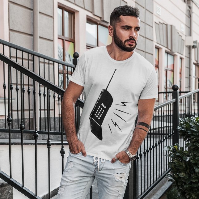 T-shirt Vieux Téléphone Mobile (Créateur téléchargé)