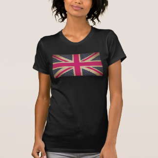 T-shirt Vieux Union Jack en Tee - shirt Drapeau rose