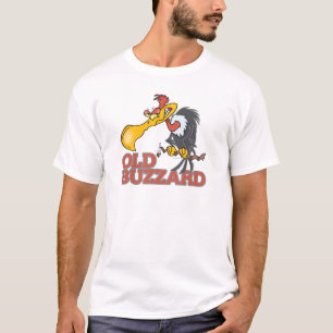 T-shirt vieux vautour personnage de dessin animé drôle