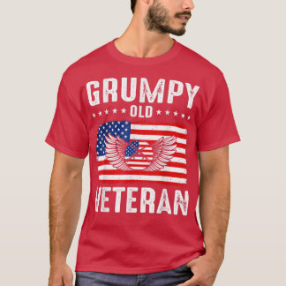T-shirt Vieux vétéran grincheux Grand vétéran militaire pa
