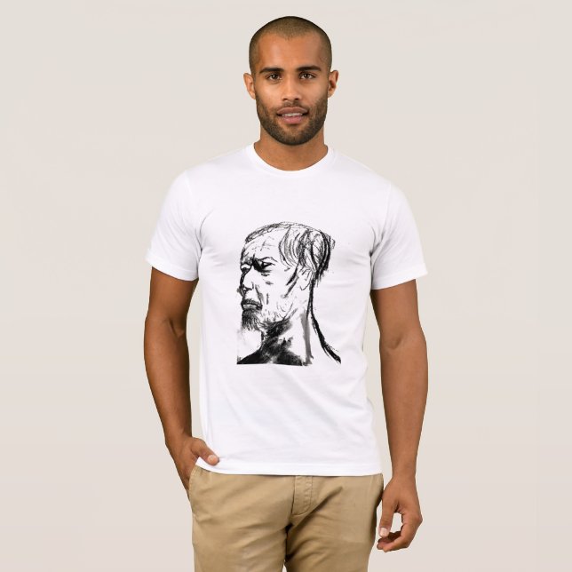 T-shirt Vieux visage (Devant entier)