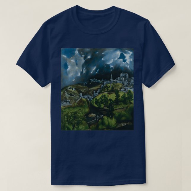 T-shirt View of Toledo by El Greco (Design devant)
