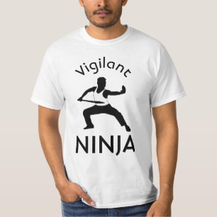 T-shirt Vigilant Ninja drôle personnalisable