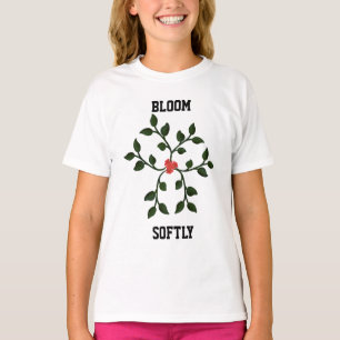 T-shirt Vigne Florale Minimale Conception Botanique Élég