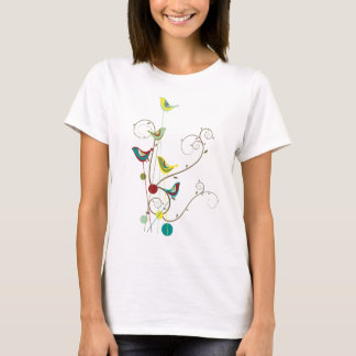 T-shirt Vignes modernes de nature d'été de remous