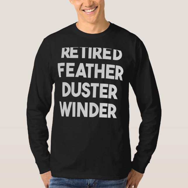 T-shirt Vignette en plumes à la retraite (Devant)