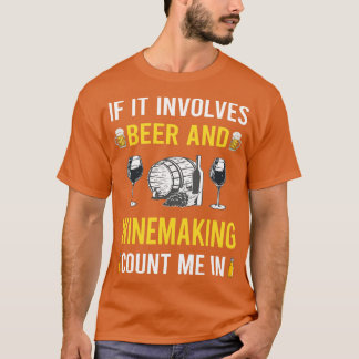 T-shirt Vigneuse De Bière Et De Vin