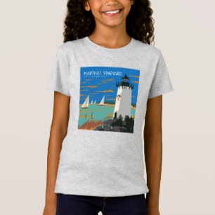 T-Shirt Vignoble de Martha, Massachusetts   Phare
