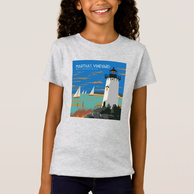 T-Shirt Vignoble de Martha, Massachusetts | Phare (Devant)