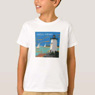 T-shirt Vignoble de Martha, Massachusetts Phare