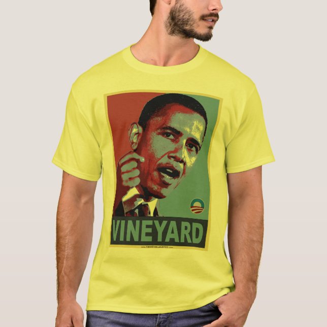 T-shirt Vignoble d'Obama (avec de slogan le dos dessus) (Devant)