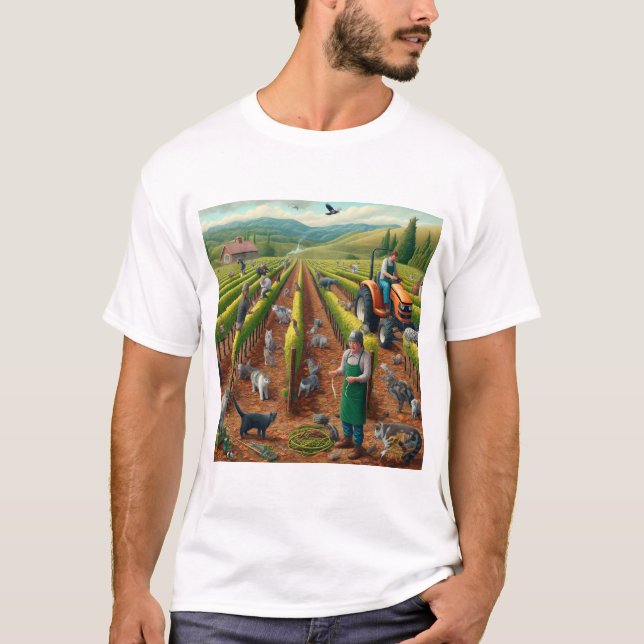 T-shirt Vignoble irréel (Devant)