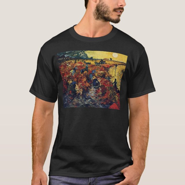 T-shirt Vignoble rouge, Van Gogh, 1888 (Devant)