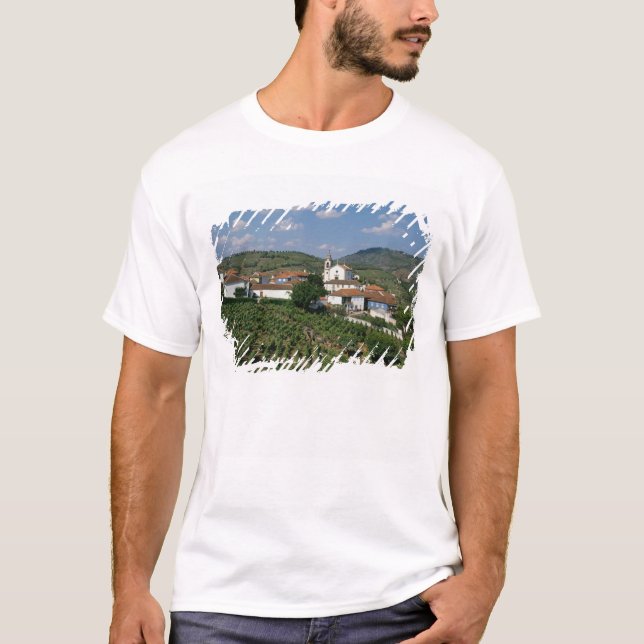 T-shirt Vignobles, village de San Miguel, Douro (Devant)