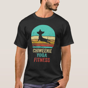 T-shirt Viintag Chiweenie Yoga Fitness Chihuahua Dachshund