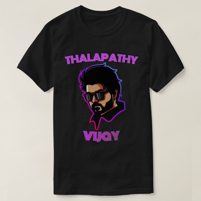 T-shirt vijay de la thalapathie principale illustration Tr (Design devant)
