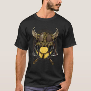 T-shirt Viking Bee Renaissance Norse médiéval Pagan Valhal