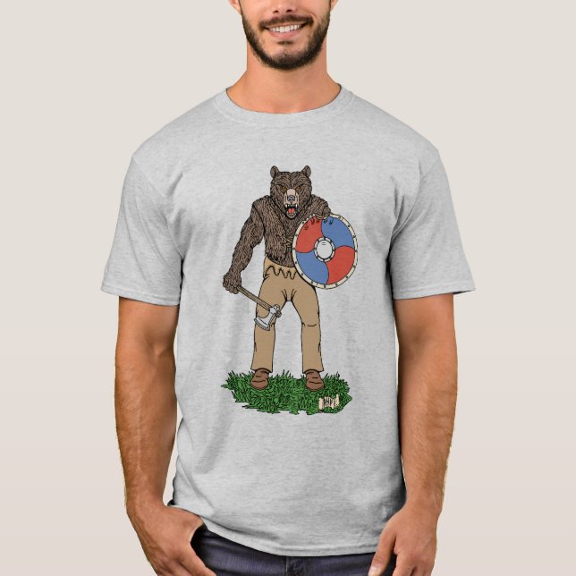 T-shirt Viking Berserker ou Lycanthrope Transformé (Devant)