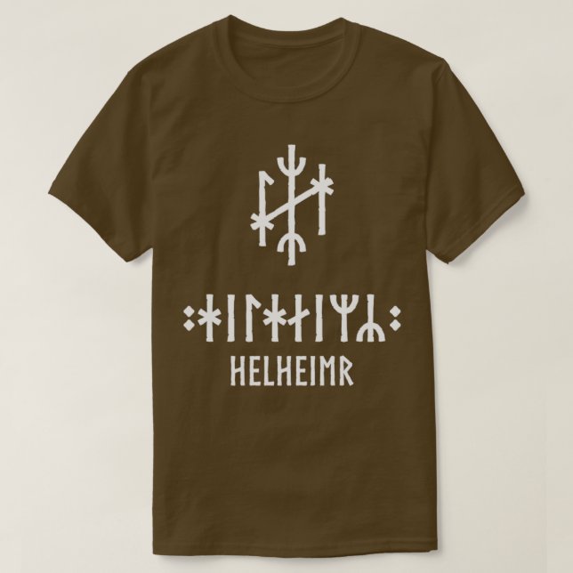 T-shirt Viking Bind Rune Helheim (Design devant)