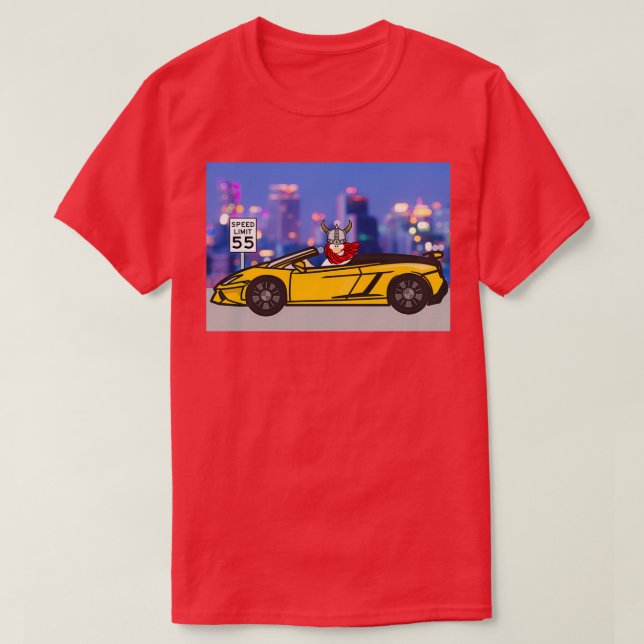 T-shirt Viking Canx27t Conduisez la limite de vitesse (Design devant)