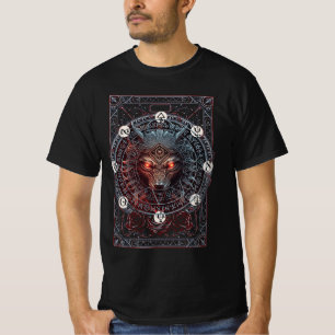 T-shirt Viking Celtic Fenrir Wolf Marque Norse Mythologie