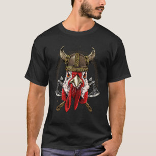 T-shirt Viking Chicken Renaissance Médiévale Norse Pagan V