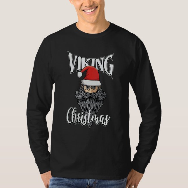 T-shirt Viking Christmas Valhalla Viking Warrior Northmen (Devant)
