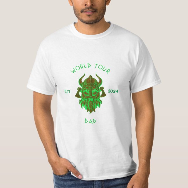 T-shirt Viking Dad World Tour (Devant)