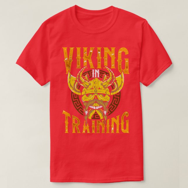 T-shirt Viking Dans L'Entraînement Vikings (Design devant)