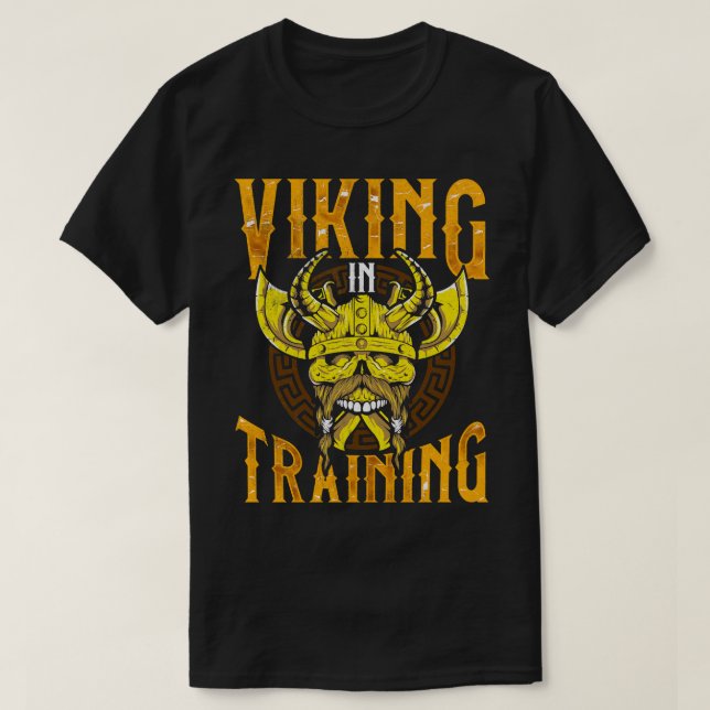 T-shirt Viking Dans L'Entraînement Vikings (Design devant)
