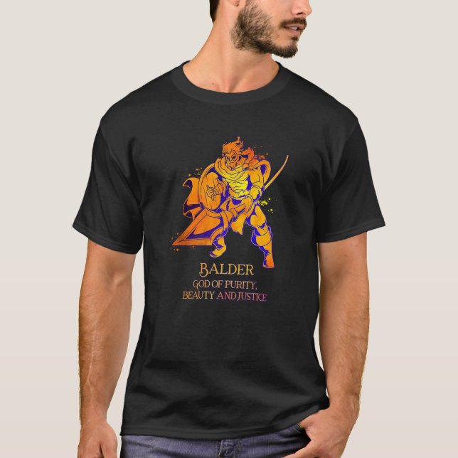 T-shirt Viking God Balder (Devant)