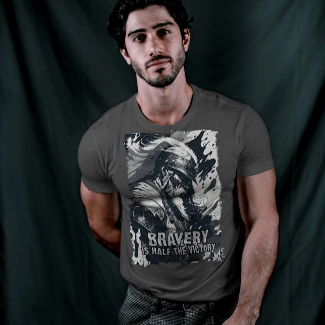 T-shirt Viking Guerrier en voyage à Valhalla (Viking Warrior T-shirt / Norse Mythology)