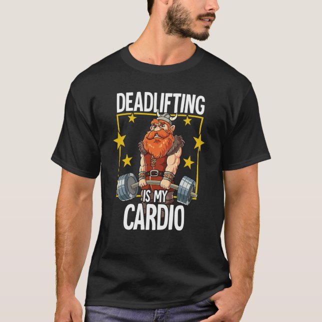 T-shirt Viking Gym Weight Training Deadlift (Devant)