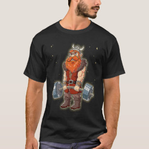 T-shirt Viking Gym Weight Training Deadlift