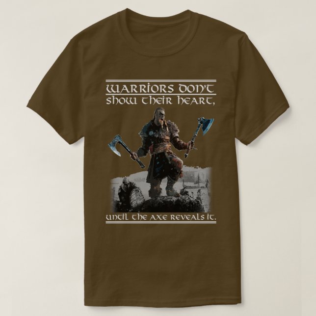 T-shirt Viking Honor Jeu Citation Design noir (Design devant)