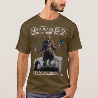 T-shirt Viking Honor Jeu Citation Design noir