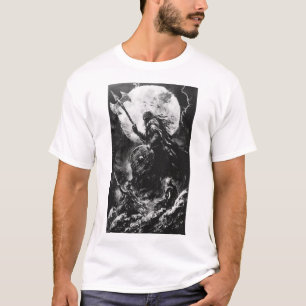 T-shirt viking noir et blanc