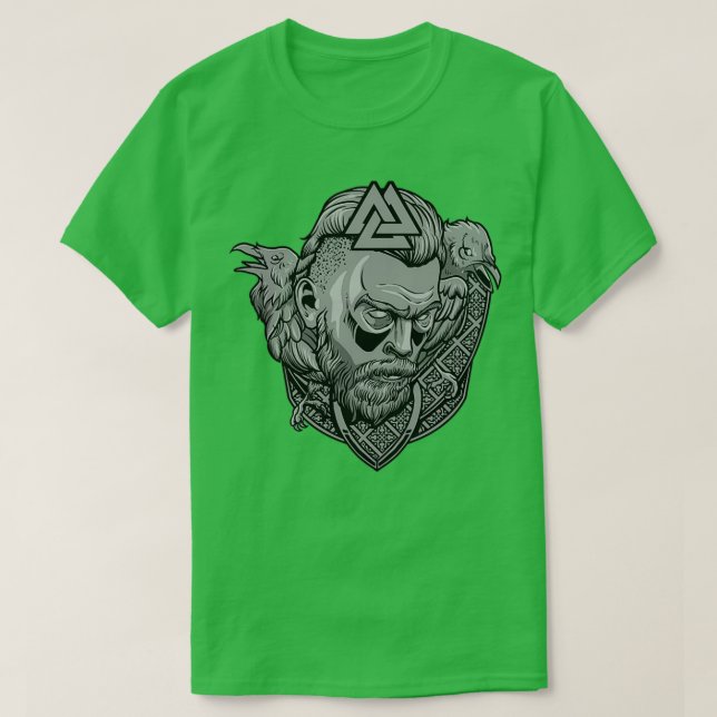 T-shirt Viking Nordic Warrior Valhalla 10 (Design devant)