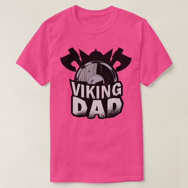 T-shirt Viking Papa Vikings Papa Vater Papa Papa White D (Design devant)