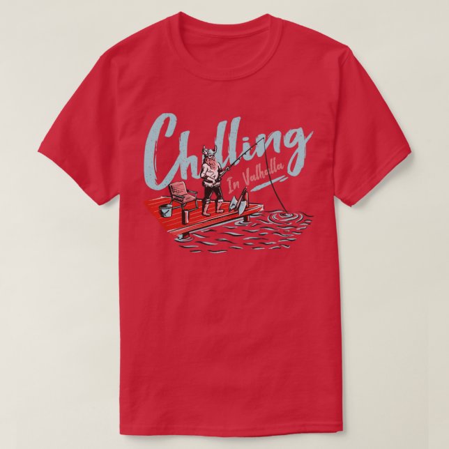 T-shirt Viking pêche drôle (Design devant)