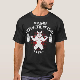 T-shirt Viking Powerlifting Fitness Raw Gym Poids