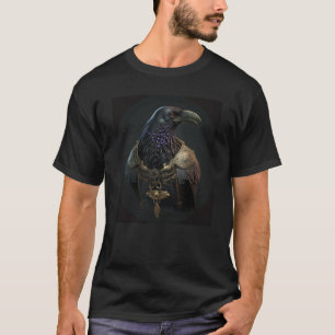 T-shirt Viking Raven Norse Guerrier Crow Vikings Style