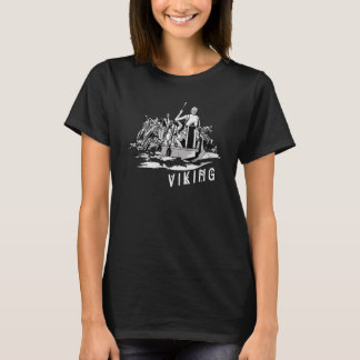 T-shirt Viking Rowing sur Dragon Boat Strong Man Retro Vin