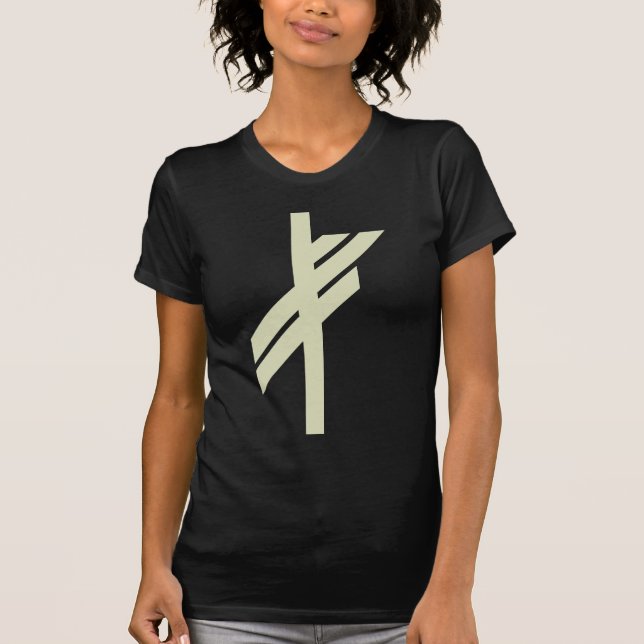 T-shirt Viking Rune - chance - noir (Devant)
