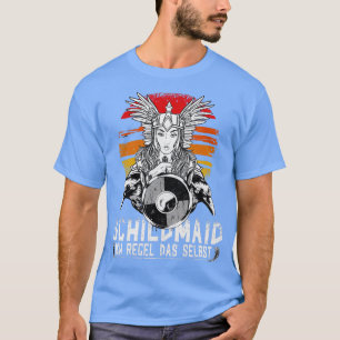 T-shirt Viking Shieldmaiden Vintage Raven