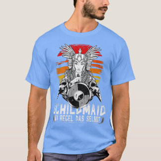 T-shirt Viking Shieldmaiden Vintage Raven