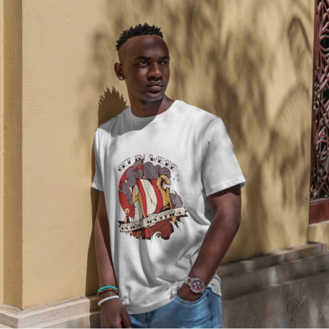 T-shirt Viking Ship Funny Shopping Citation (Créateur téléchargé)