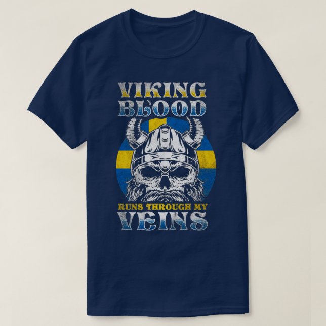 T-shirt Viking suédois10 (Design devant)