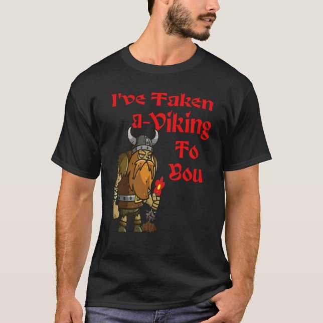T-shirt Viking Valentine pour Norse Valkyrie Shieldmaiden  (Devant)